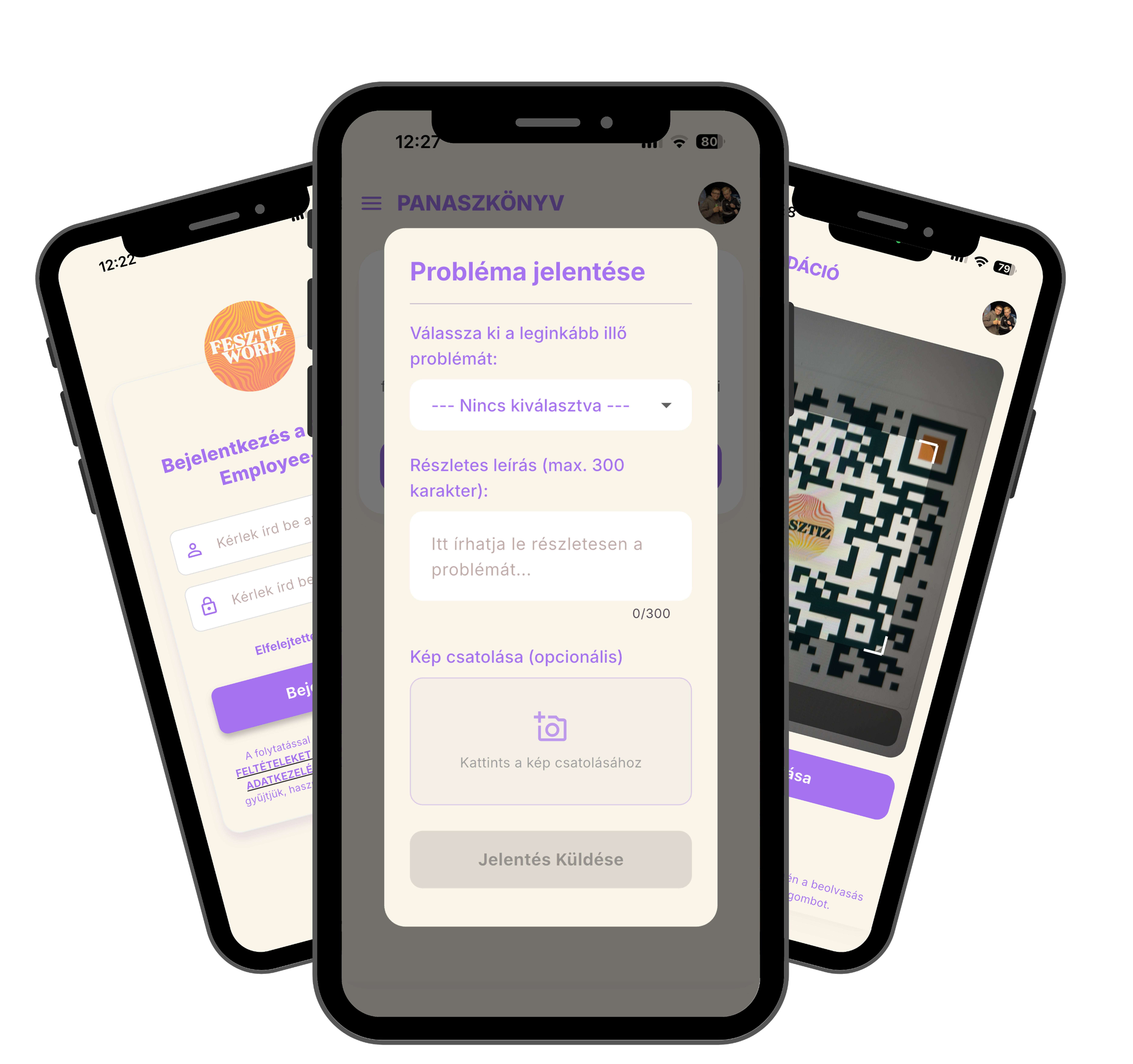 FesztFood Partner app screen